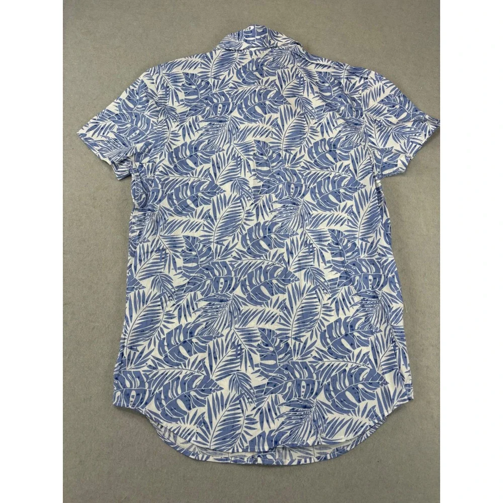 NWT Appaman Boys short sleeve button‎ up size 16 Blue Palms
